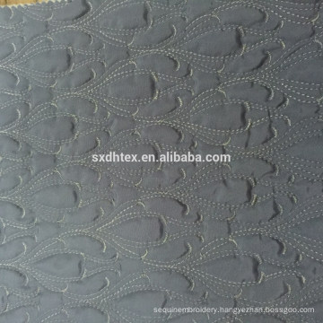 100% polyester quilting embroidered fabric,warm fabric for winter coat